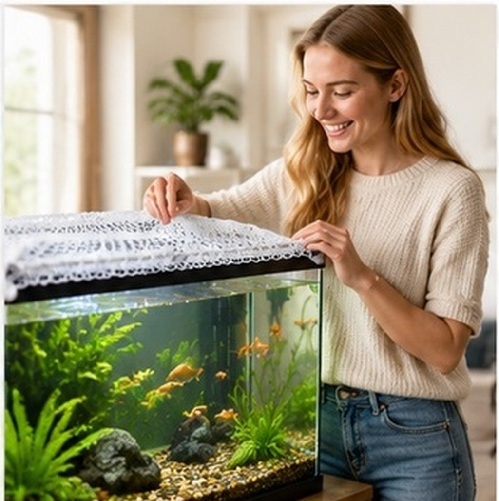 Aquarium Fish Keeping - Siatka ochronna do akwarium, wykonana z
