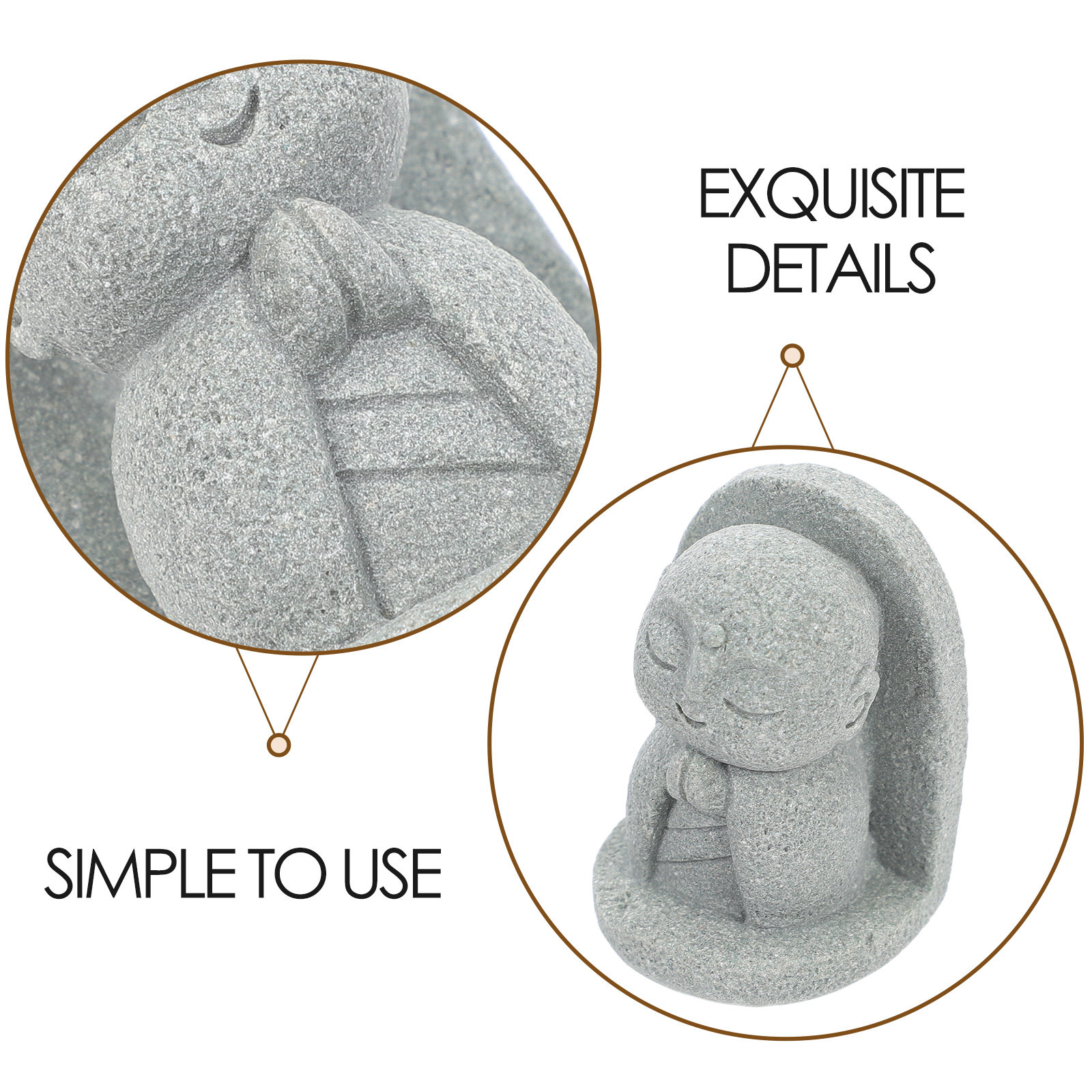Mała figurka Jizo w japońskim  – Aquarium Fish Tank recenzja i cena
