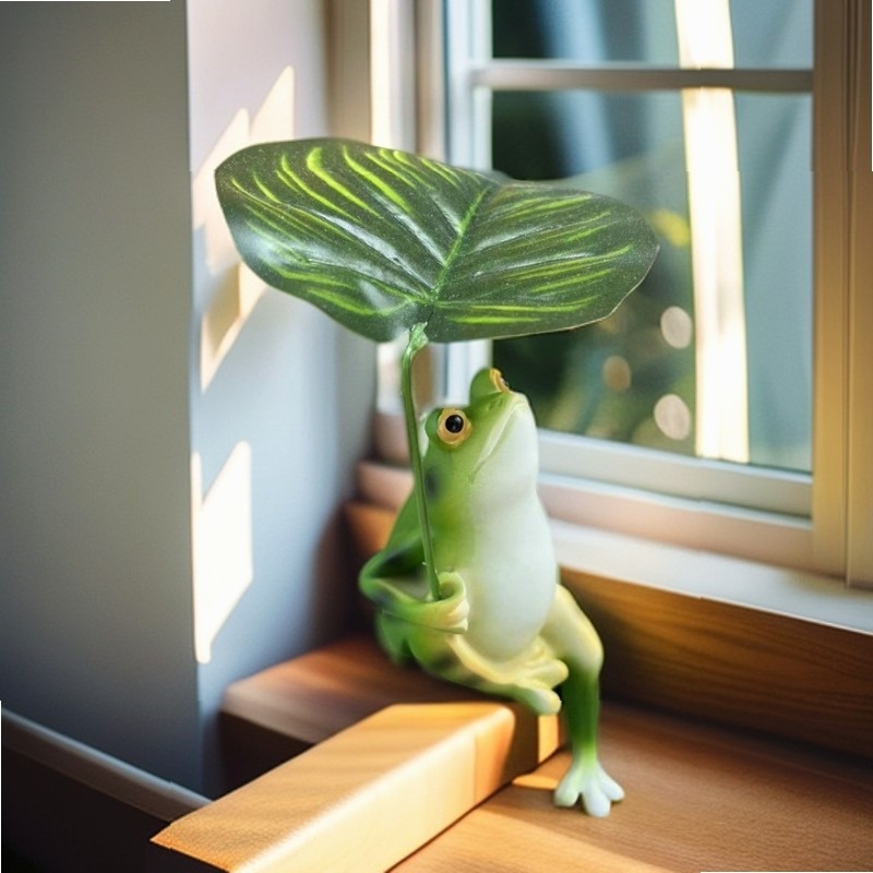 Kreatywna figurka żaby w paras – Fish Aquarium Home recenzja i cena